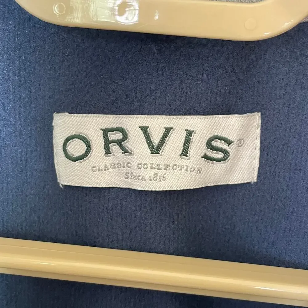 NWT Orvis Men's Bonded Mesh Full-Zip Jacket In Dark Blue Fleece Size Medium